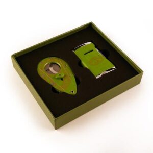 HOYO DE MONTERREY CIGAR CUTTER AND LIGHTER SET